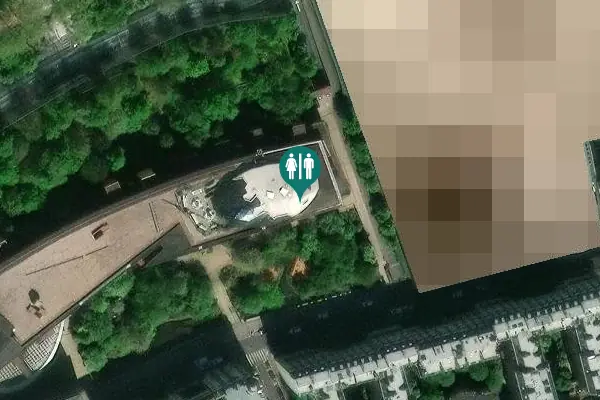 Satellite view of Quai Branly 27 Toilet