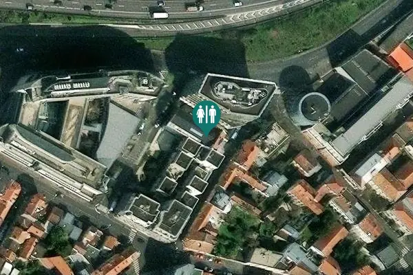 Satellite view of Rue de Freiberg 4 Toilet