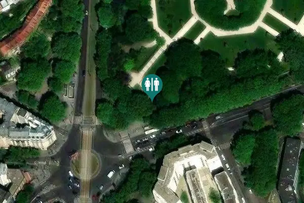 Satellite view of Avenue de la Porte de Bagnolet Toilet