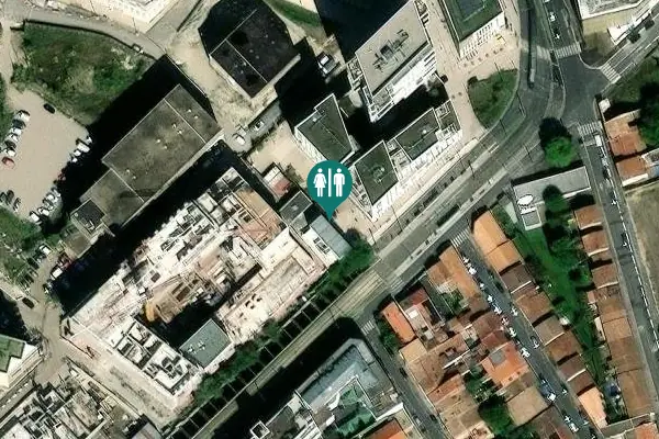 Satellite view of Rue Carle Vernet 92 Toilet
