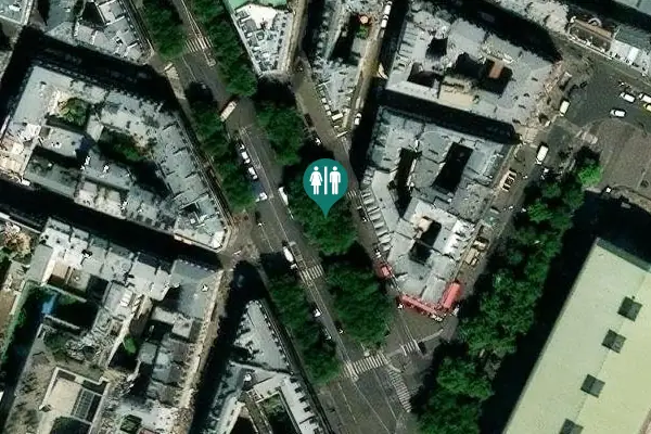 Satellite view of Boulevard Malesherbes 4 Toilet