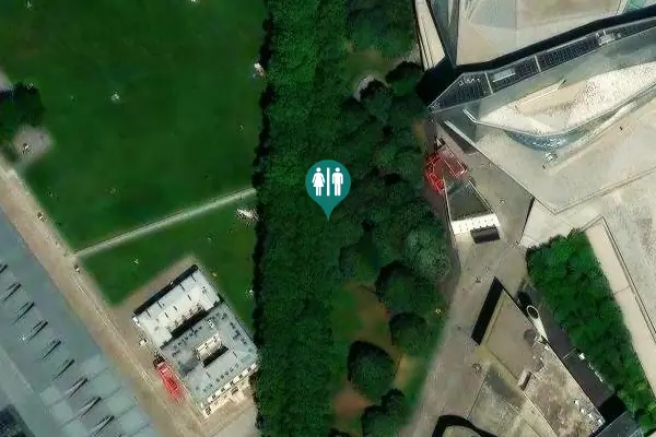 Satellite view of Allée du Zénith Toilet