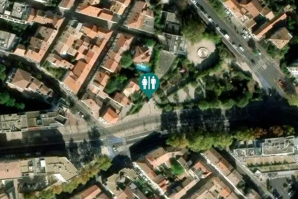 Satellite view of Square Jean Monnet 17 Toilet