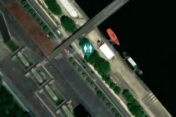 Satellite view of Quai François Mauriac Toilet