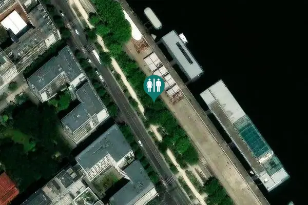 Satellite view of Port de la Gare 9 Toilet