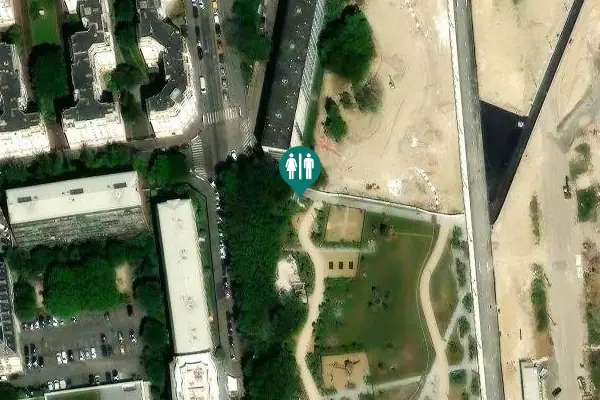 Satellite view of Rue Louis Lumière 72 Toilet