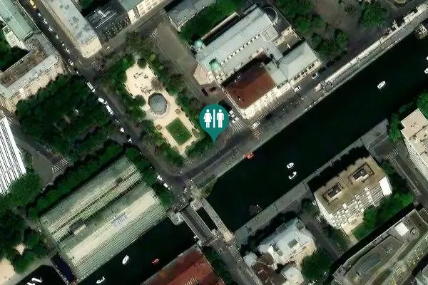 Satellite view of Quai de l'Oise 1 Toilet