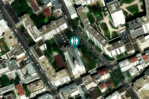 Satellite view of Rue Alexandre Dumas 79 Toilet