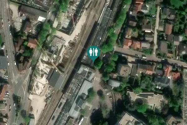 Satellite view of Avenue de la Gare Toilet