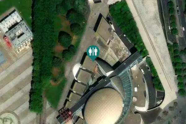 Satellite view of Avenue Jean Jaurès 221 Toilet