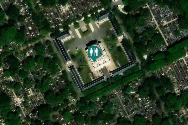 Satellite view of Rue des Rondeaux 71 Toilet