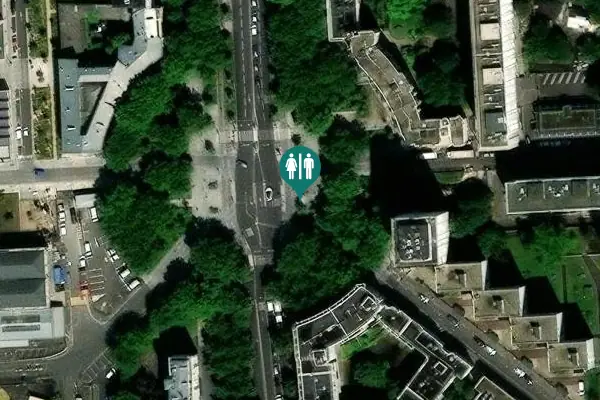 Satellite view of Rue de la Chapelle Toilet