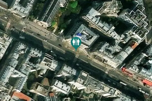 Satellite view of Boulevard du Montparnasse 93 Toilet