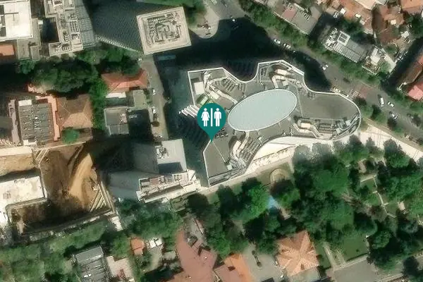 Satellite view of Shëtitorja Murat Toptani Toilet