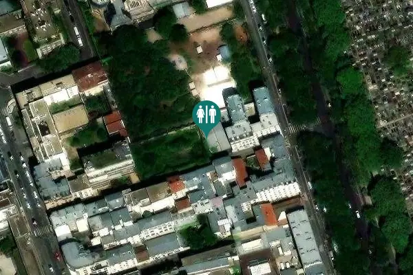Satellite view of Passage de la Folie-Regnault 18 Toilet