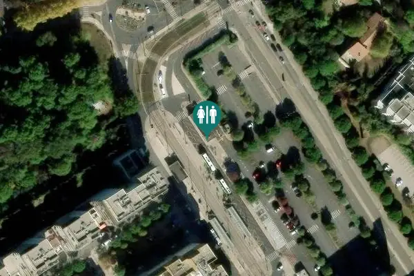 Satellite view of Rue de la Madeleine 86 Toilet