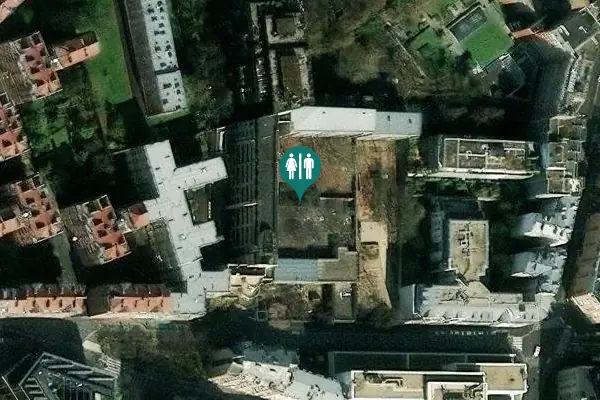 Satellite view of Rue Küss 8 Toilet