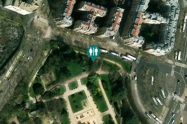 Satellite view of Allée Clarissa Jean-Philippe Toilet