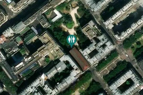 Satellite view of Rue Guersant 28 ter Toilet