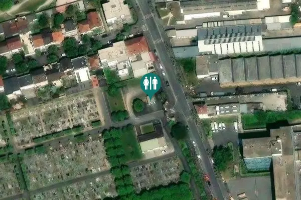 Satellite view of Rue du Général Malleret-Joinville 75 Toilet