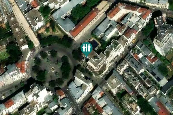 Satellite view of Sentier de la Pointe 4 Toilet